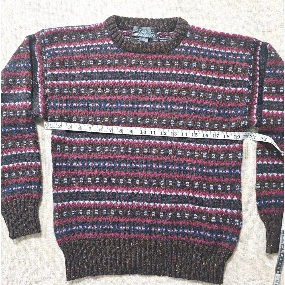 Y2K VTG Agenda Chunky Wool Sweater Blend Women's Size Size Medium - Picture 3 of 5